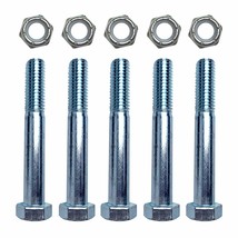 Shear Bolts 12&#39;&#39;X 3-12&#39;&#39;, Grade 2 With 12&#39;&#39; Nut For Rotary Cutters, Repl... - £30.32 GBP