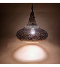 Pear copper hanging lamp, Hanging lamp, Moroccan copper, hand made - $309.00