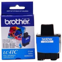 Brother LC41C Ink Cartridge, 400 Page Yield, Cyan - £15.61 GBP