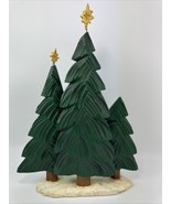 Dept 56 ? Resin Triple Pine Trees Christmas Trees with Gold Star Table D... - €21,96 EUR
