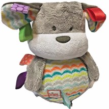 Bright Starts Taggies Bobble and Chime Puppy Dog Gray Soft Plush - £7.52 GBP