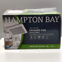Hampton Bay 80 CFM Ceiling Bathroom Exhaust Fan Easy Install White BPT13-14D - $38.61