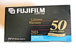Fujifilm MF2HD Floppy Disk 3-1/2" 50 Pack (open only 41 Discs) - $19.79