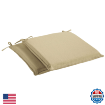 Sorra Home Sunbrella Corded Chair Pad Set 2 Fade Water Resistant Outdoor... - $139.67