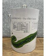 St Andrews The Old Course Golf Ice Bucket Made in USA 1980s Vintage CV - $34.65
