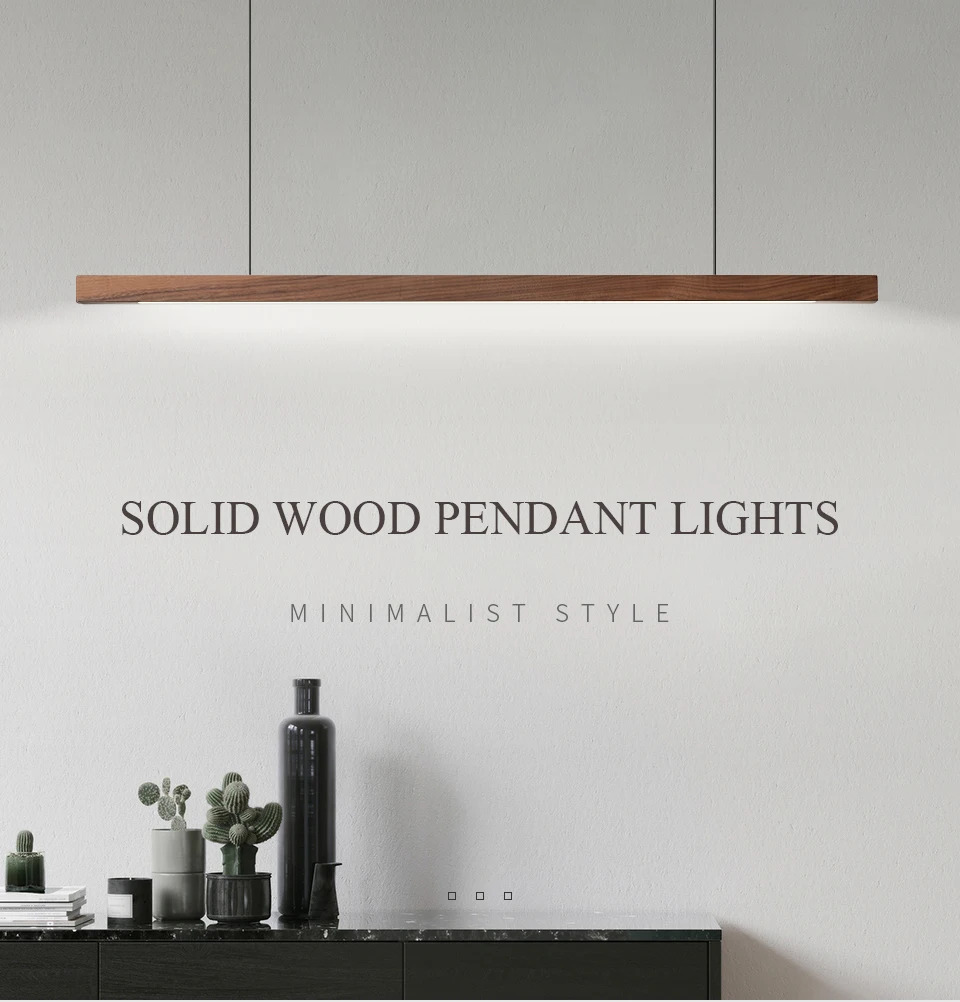 Nordic Wood Pendant Lights LED Modern Hanging Lamps for Dining Living Room - $191.16+