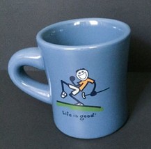 Life Is Good Blue Golfer Coffee Mug Cup Do What You Like Golfing Sport Leisure - £7.93 GBP