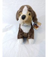 Cozy Critters Brown &amp; White Plush Dog - £4.72 GBP