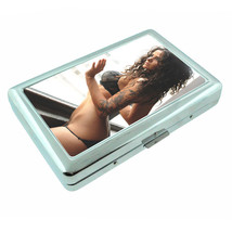 Norwegian Pin Up Girls D18 Silver Metal Cigarette Case RFID Protection Wallet - £13.19 GBP