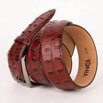 The Savamala Burgundy Leather Belt image 6