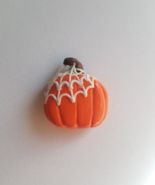 Handmade Clay Cobwebbed Pumpkin Halloween/Fall Magnet - $146.77 MXN