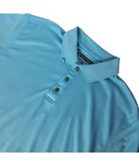 Pebble Beach Performance Men&#39;s Golf Polo Shirt Large Solid Blue Short Sl... - $39.12 CAD