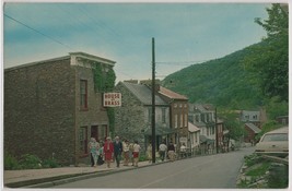 Postcard Of Looking Down High Street In Harpers Ferry West Virginia - £3.54 GBP