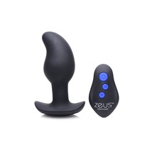 8X Volt Drop Vibrating And E-Stim Silicone Prostate Massager With Remote, Black - £59.85 GBP