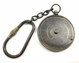 Vintage Nautical 50 Years Perpetual Calendar Keychain Brass Keychain 50 pcs - £148.45 GBP