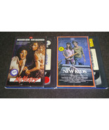Retro VHS Blu-ray Lot of 2 No Mercy &amp; The New Kids Kim Basinger Lori Lou... - £14.69 GBP