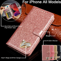 Leather Flip Magnetic back cover case For iPhone 12 11 XS PRO Max 8 7+ 6s SE2 - £46.09 GBP