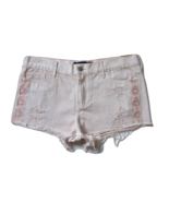 NWT Hollister High Rise Short in Blush Pink Destroyed Embroidered Shorts... - £14.79 GBP