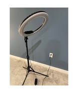 18&quot; Ring Light LED Photo Reselling Pictures 73&quot; Tripod Phone Holder Came... - $74.47 CAD