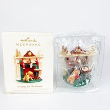 2006 Hallmark Keepsake Ornament A Puppy for Christmas Fireplace Stocking QXG2806 - £18.51 GBP