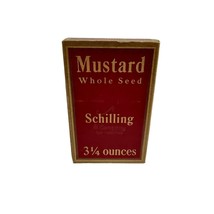 1933 A Schilling and Company Mustard Seed Cardboard Spice Box Red and Gold - £10.03 GBP