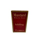 1933 A Schilling and Company Mustard Seed Cardboard Spice Box Red and Gold - £10.10 GBP