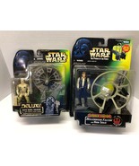 Star Wars LARGE SETS Han Gunner SET OF 2 Power of the Force 3 3/4&quot; Figures - £38.70 GBP