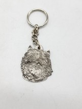 1982 I Love My Cairn Rawcliffe Pewter Keychain Key Ring P Davis - £15.13 GBP