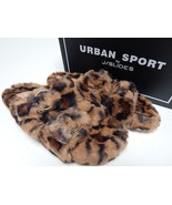 Urban Sport by J/Slides Babee Size 9 M Women&#39;s Faux Fur Slide Slippers L... - £24.01 GBP