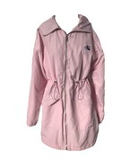 Disney Minnie Mouse Women 2XL Knee-Length Pink Hooded Spring Jacket Wind... - $54.84 CAD