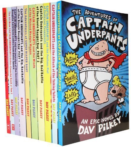 Captain Underpants: 10 Book Set Dav Pilkey - $34.64