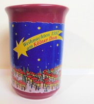 Christmas Mug Weihnachten am Kolner Dom 1997 Germany - £11.68 GBP
