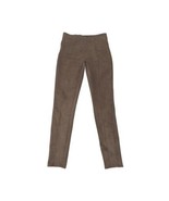 Spanx Womens Faux Suede High Rise Pull On Leggings Size L Camel Brown Ta... - £23.29 GBP