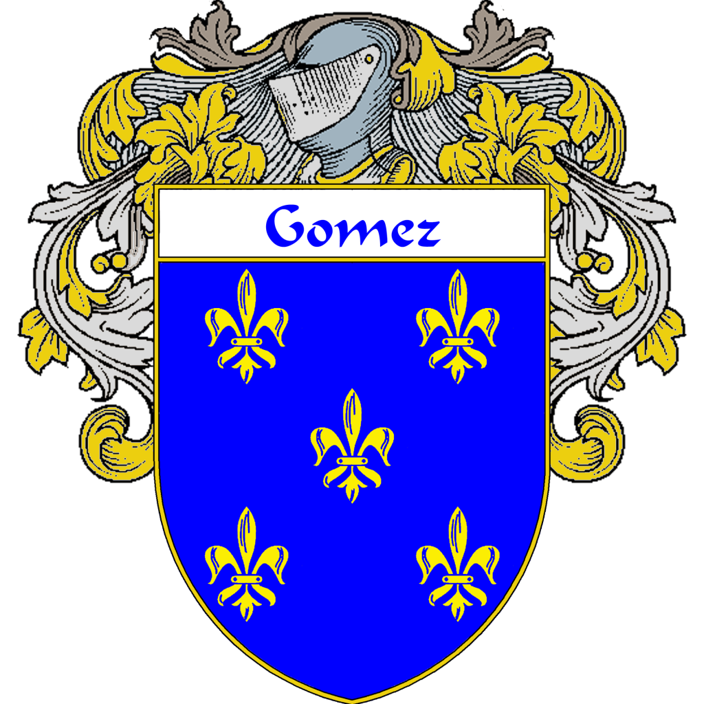 Gomez Family Crest / Coat of Arms JPG and PDF - Instant Download - $2.90