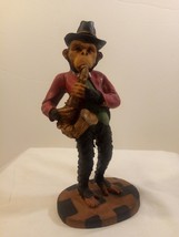 Resin Jazzy Ape/ Chimpanzee/ Monkey Playing Saxophone Figurine - £15.03 GBP