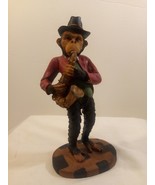 Resin Jazzy Ape/ Chimpanzee/ Monkey Playing Saxophone Figurine - £14.74 GBP