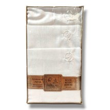 Vintage Men&#39;s Handkerchiefs Permanent Press No Iron Sealpackerchief Monogram A - £17.53 GBP