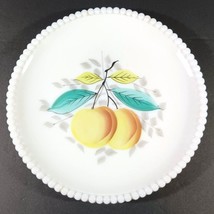 Vintage Milk Glass WESTMORELAND Beaded Edge 7 1/4&quot; SALAD DESSERT PLATE P... - £14.62 GBP