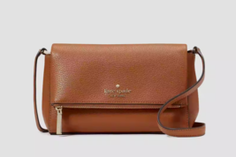 New Kate Spade Leila Mini Zip Crossbody Pebble Leather Warm Gingerbread Dust bag - £83.20 GBP