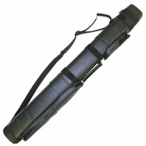 Hard Pool Cue Carrying Case 2 X 2 Billiard Sticks Shoulder Bag Accessories Black - £45.54 GBP