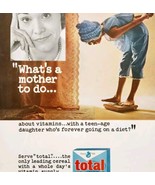 1965 General Mills Total Cereal Advertisement Health Breakfast Vitamins ... - $556.66 MXN