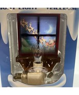 Santa Claus with Reindeer Pulling Sleigh Night Light by Veilleuse w/ Ext... - $15.79