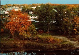 Vtg Postcard Town of Manning, Manning Alberta, Canada, Taken fall of 1982 - £5.24 GBP