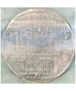 Vintage Crystal Clear Cake Platter Pastry Platter Dessert Embossed Text ... - $25.73 CAD