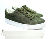 Isaac Mizrahi Jina Floral Lace Flat Sneaker - GREEN Fabric, US 6.5M - $25.00