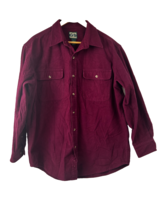 Cabela’s Deerskin Soft Chamois Shirt Men’s Large Regular Red Cotton  - $25.18