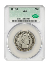 1912-D 50C CACG VG8 - £52.93 GBP