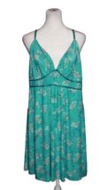 Ambrielle Stretch Nightgown Sleeveless Elegant Teal Floral Gown Nighty XXL - £14.07 GBP