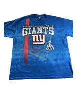 NY Giants Men’s 2X Super Bowl Champions T-Shirt Blue NFL Team Apparel Ti... - £9.42 GBP