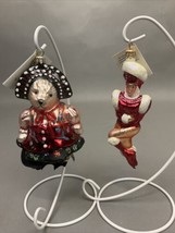 Radko “Rockette” + Czarina Muffina Muffy Vanderhare Bear Ornaments/ Damaged - $19.79